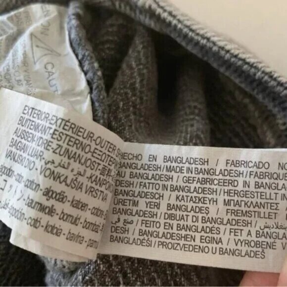 [⭐ PRICE FIRM] ZARA Denim Crossover Midi Skirt in Dark Gray Z1975 XS - Picture 14 of 16